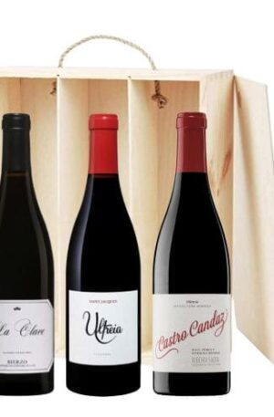 Caja de Madera 3 Vinos Mencia